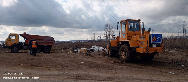 В Набережных Челнах ликвидируют стихийные свалки