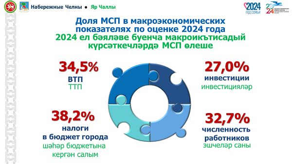 Итоги-2024: Доля налогов от бизнеса в бюджете Челнов составляет 38%