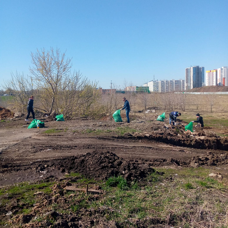 Өмә барышында чаллылылар 100гә якын агач утырттылар