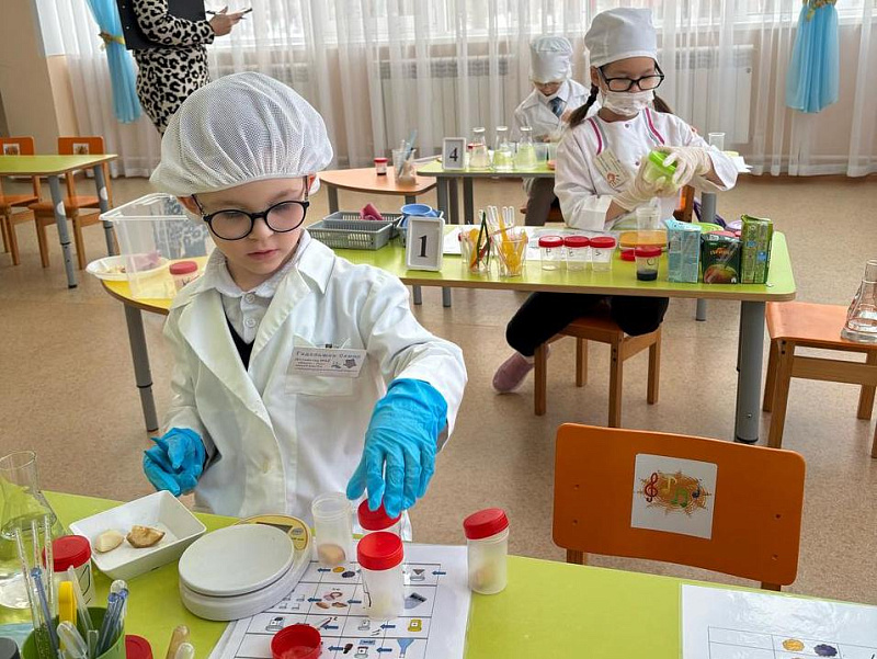 Чаллы балалары лаборант эшен белә