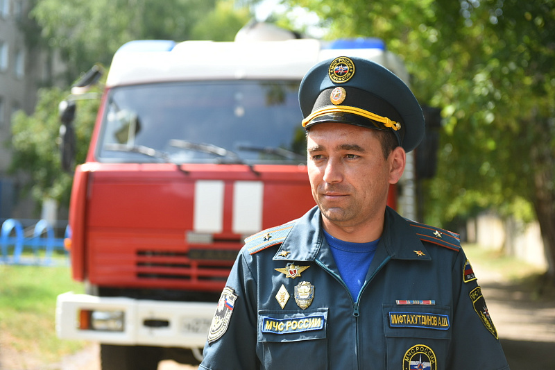 Челнинский пожарный стал лучшим в республике