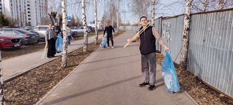 Шәһәрне санитар чистартуда 600гә якын Чаллы кешесе катнашты
